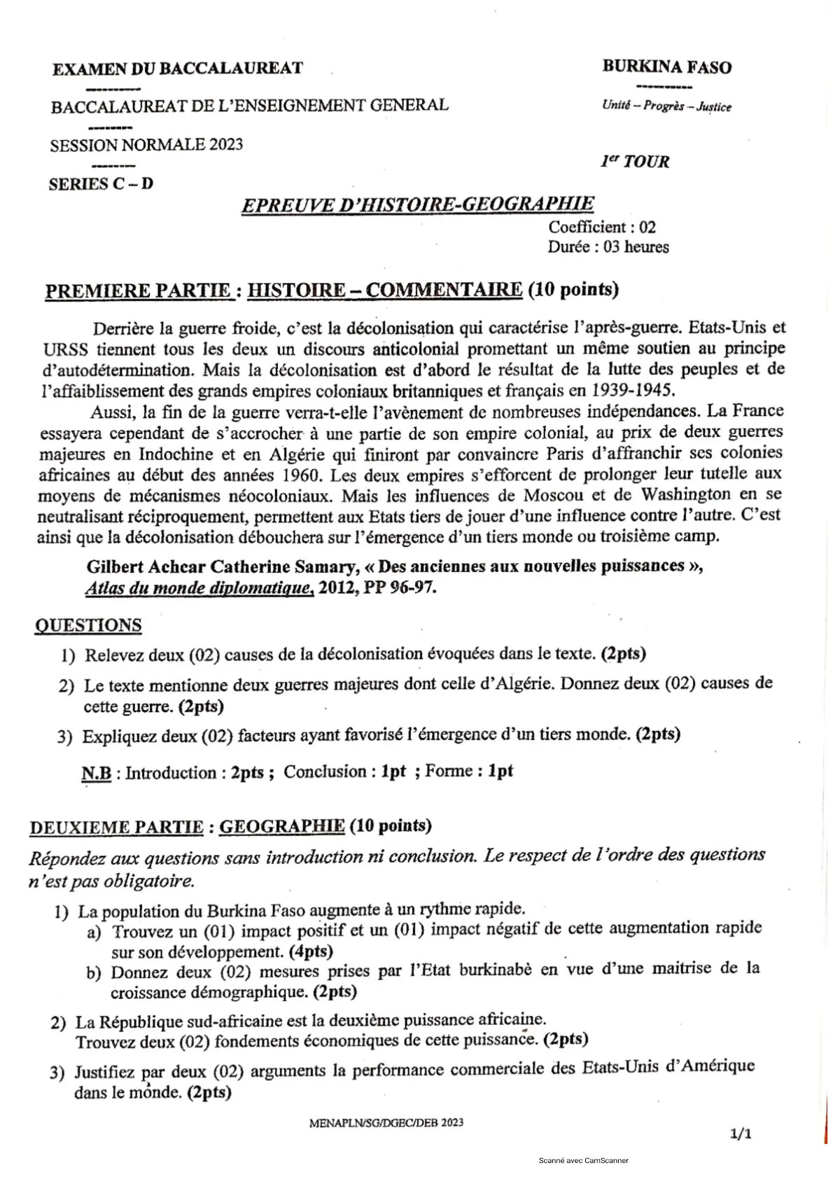 Page 13 — Bac 2023