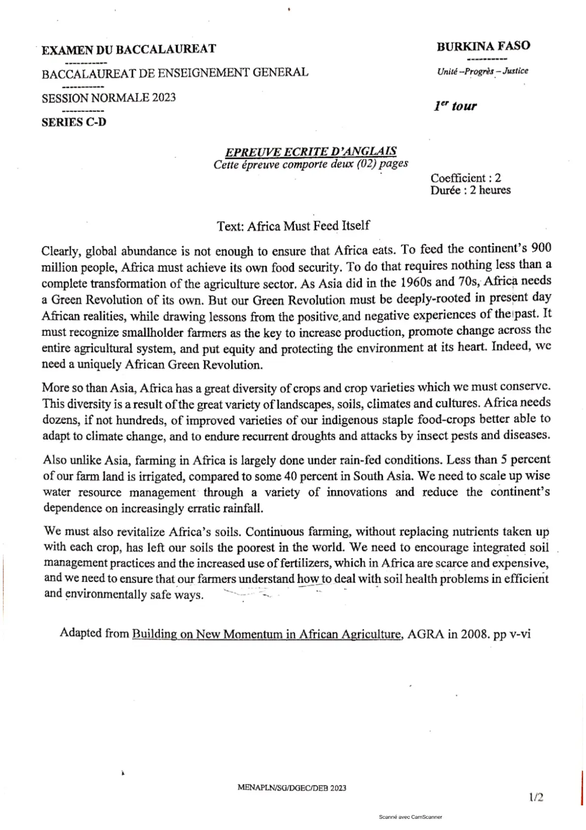 Page 14 — Bac 2023