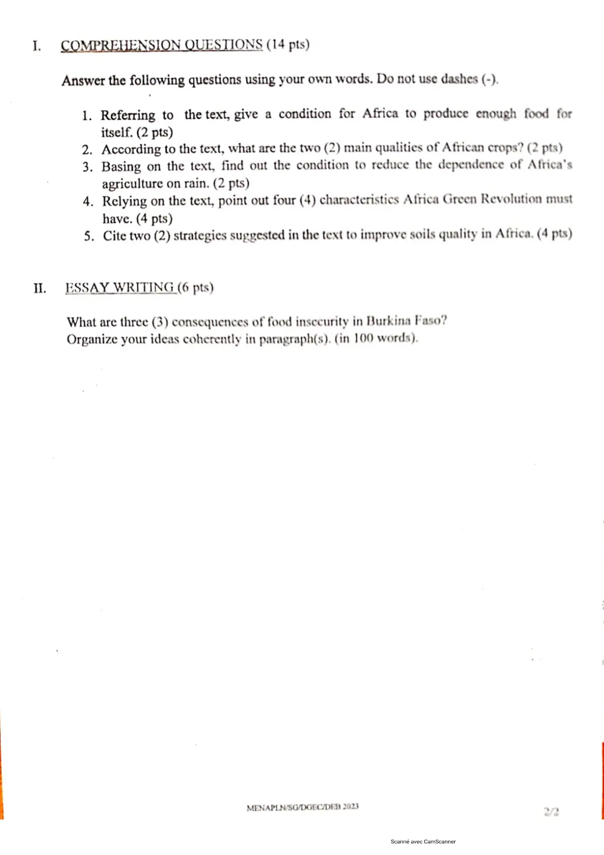 Page 15 — Bac 2023