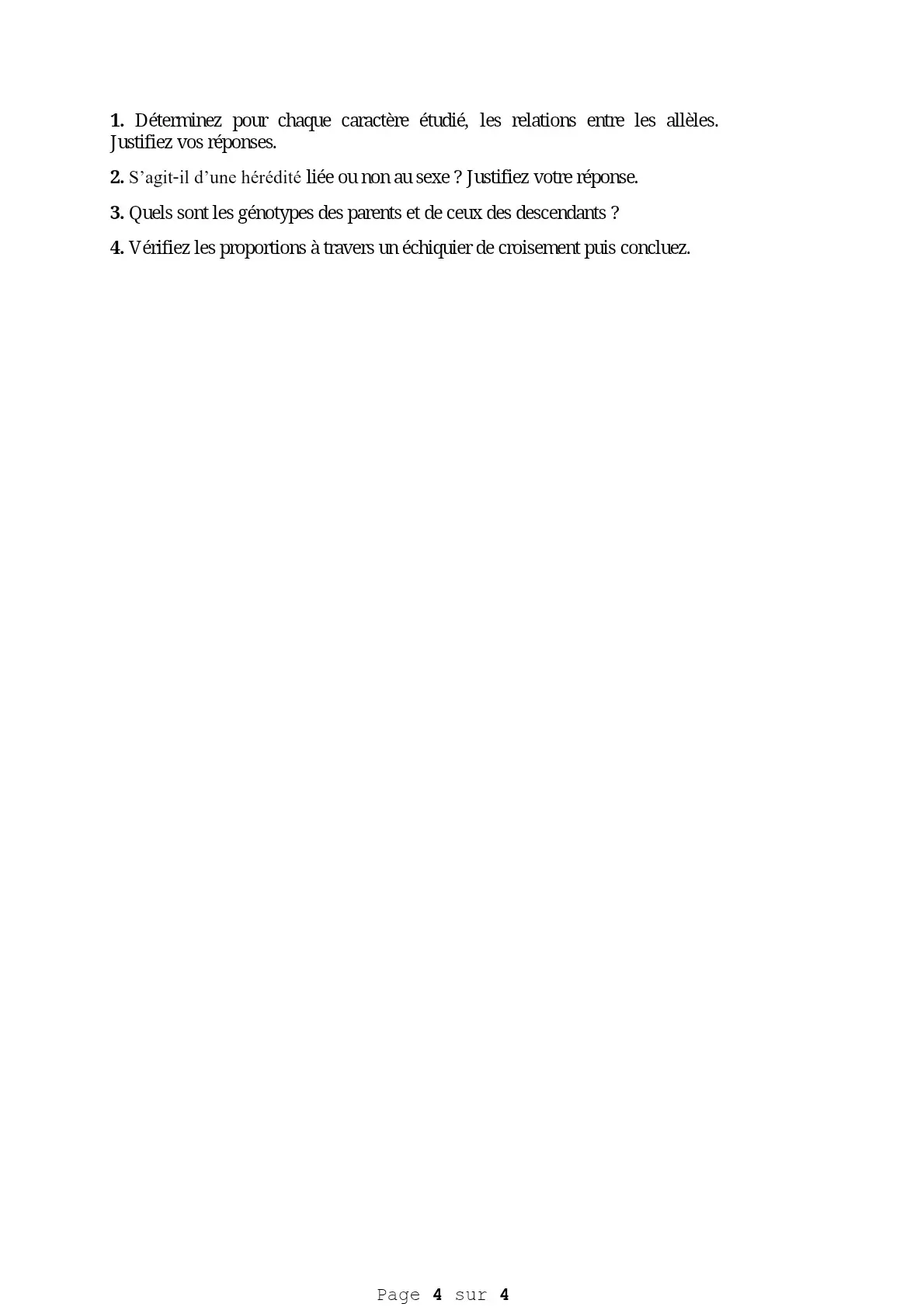 Page 4 — Bac SVT 2er tour 2 épreuve 