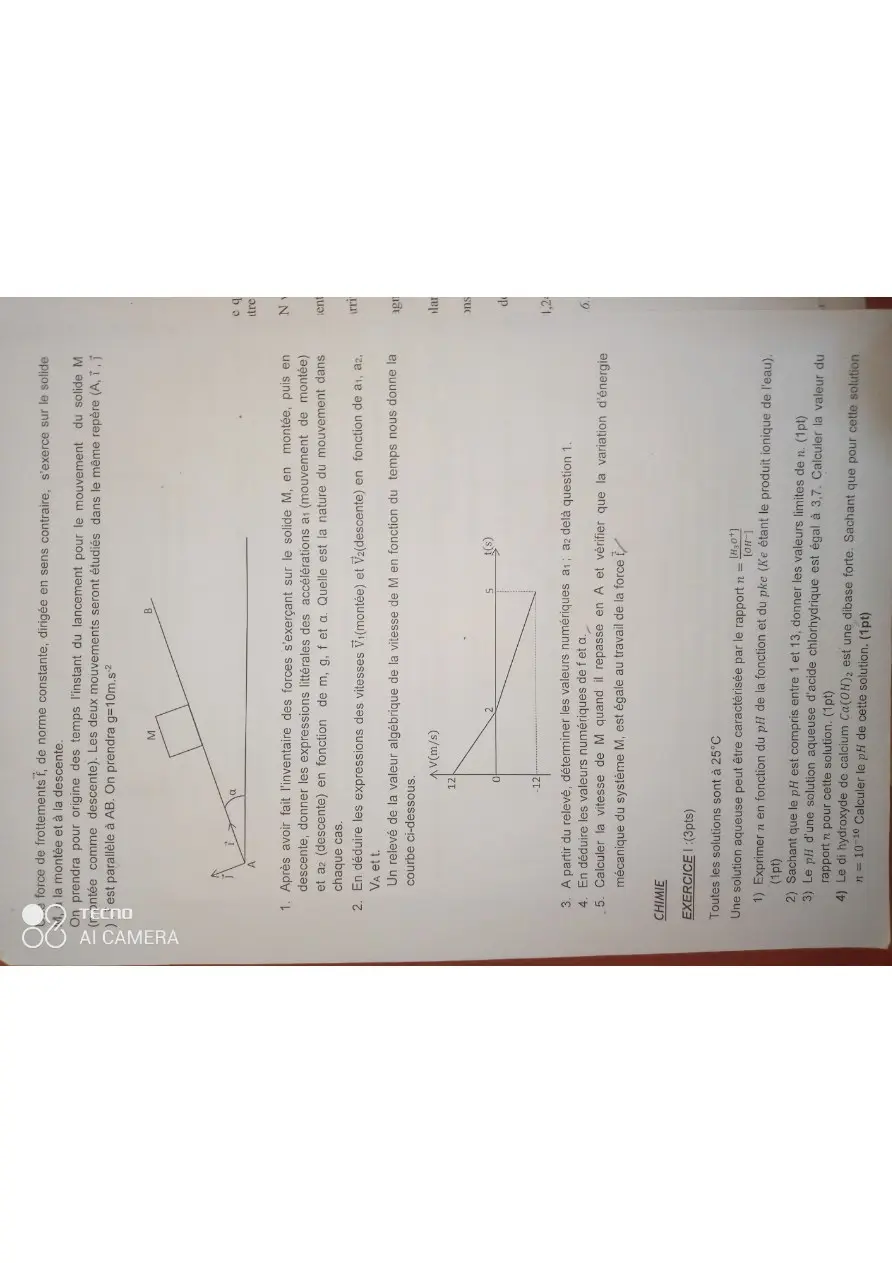 Page 2 — Épreuve de physique chimie de LSNB