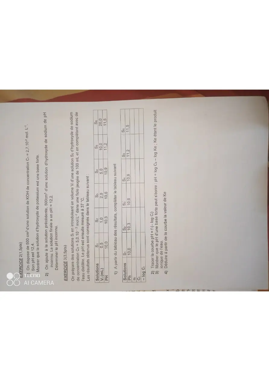 Page 9 — Épreuve de physique chimie de LSNB