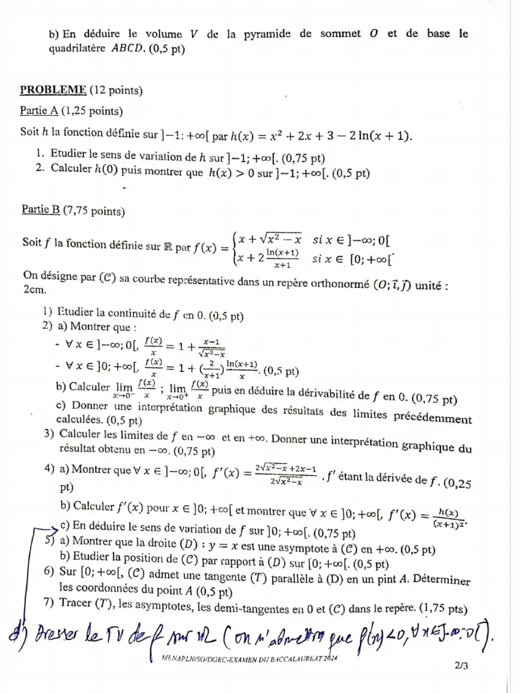Page 2 — BAC D 2nd tour