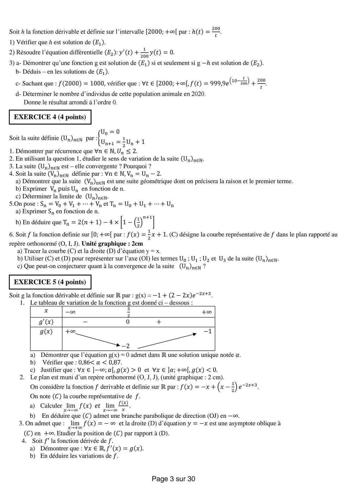 Page 2 — Devoir de mathématiques
