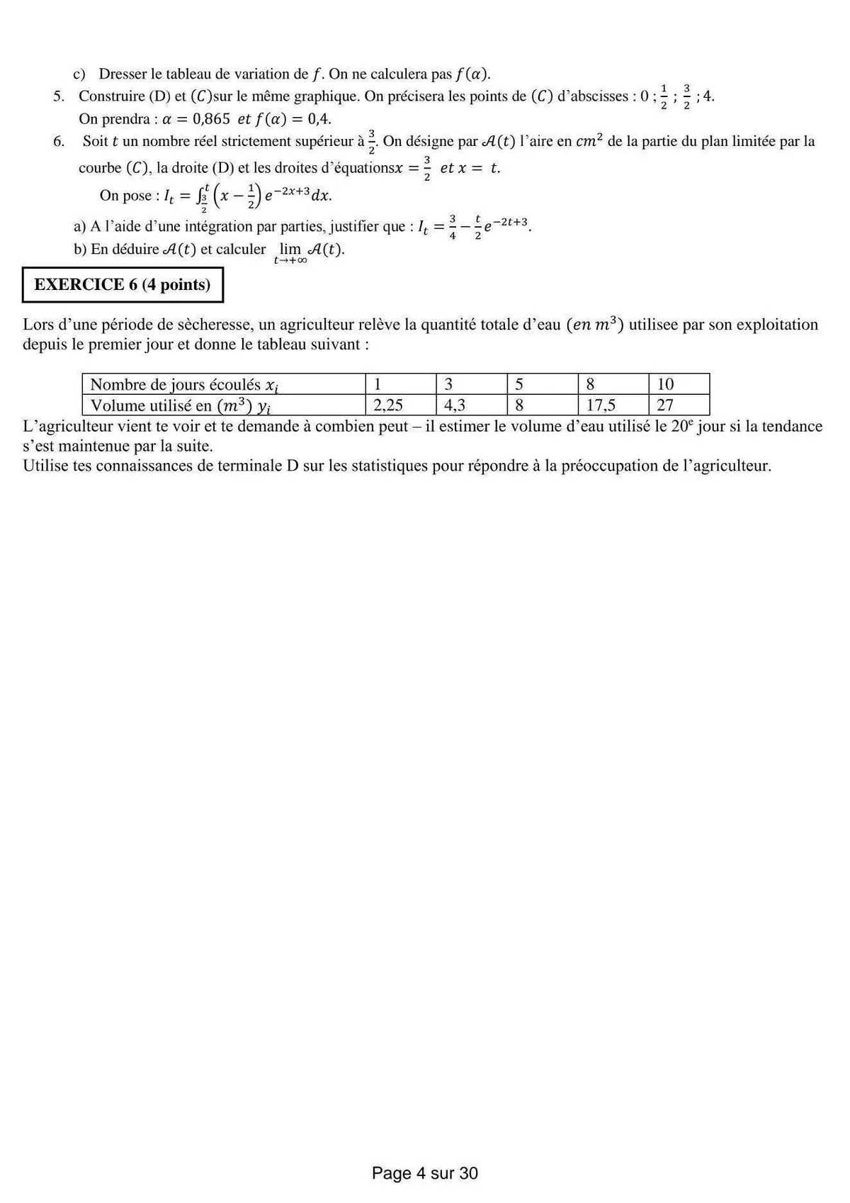 Page 3 — Devoir de mathématiques