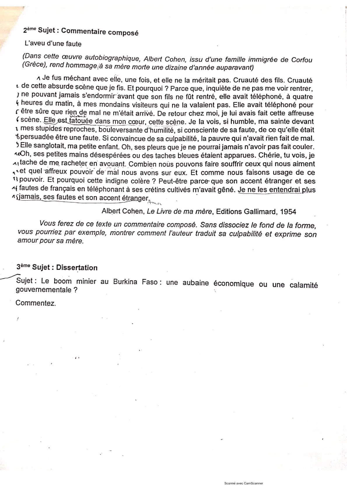 Page 3 — Bac blanc PMK 