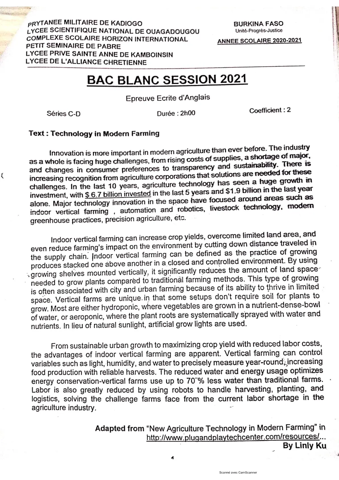 Page 17 — Bac blanc PMK 