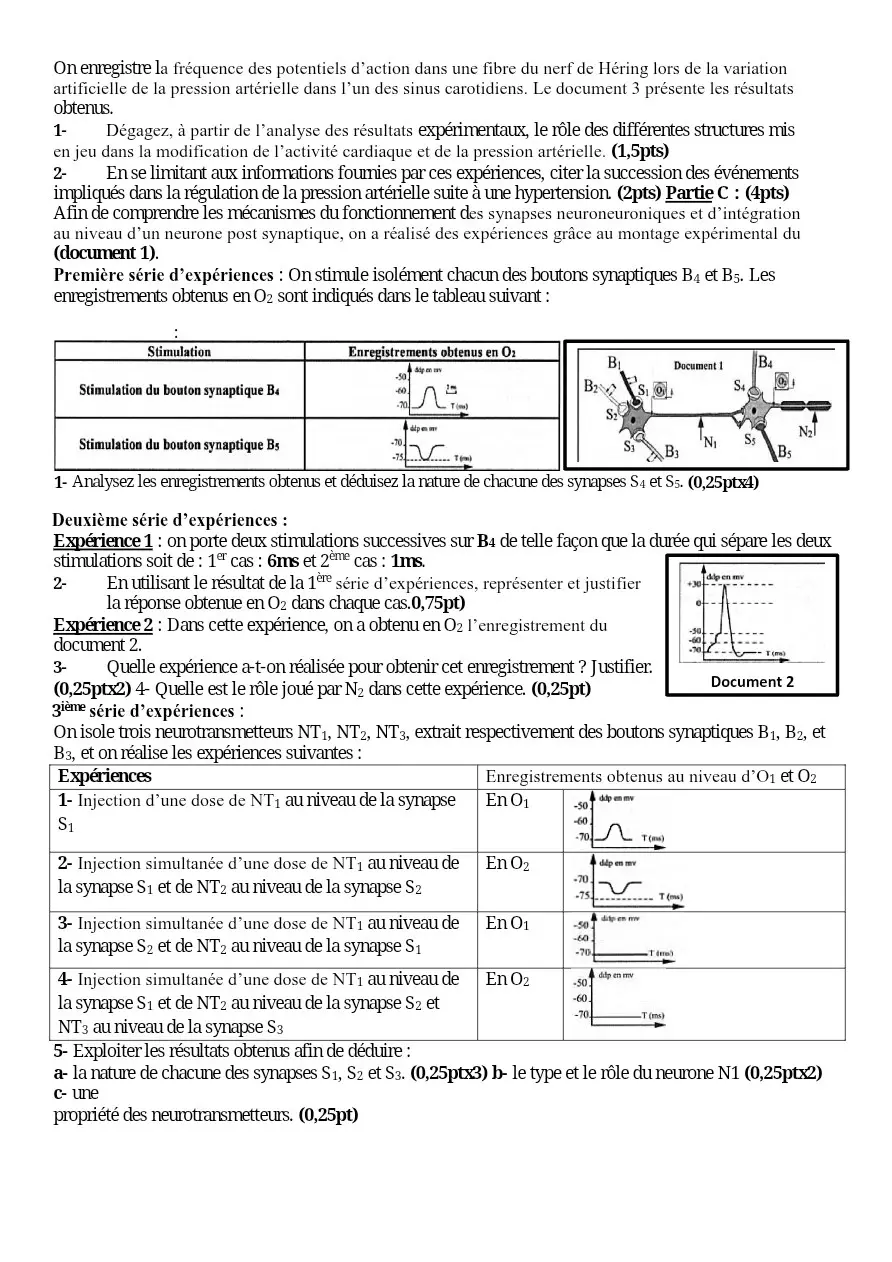 Page 2 — Sujet exercice svt 
