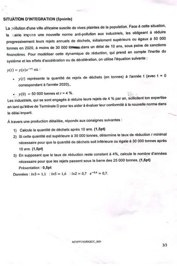 Page 3 — BAC D 2025 sujet de remplacement 1er tour