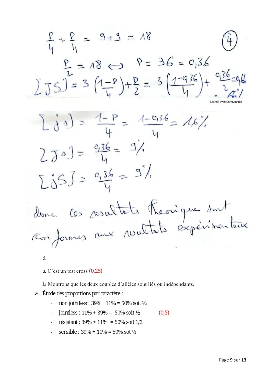 Page 9 — Correction de la composition harmonisé du tuy