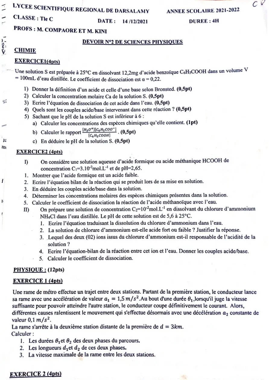 Page 3 — Sujets de PC