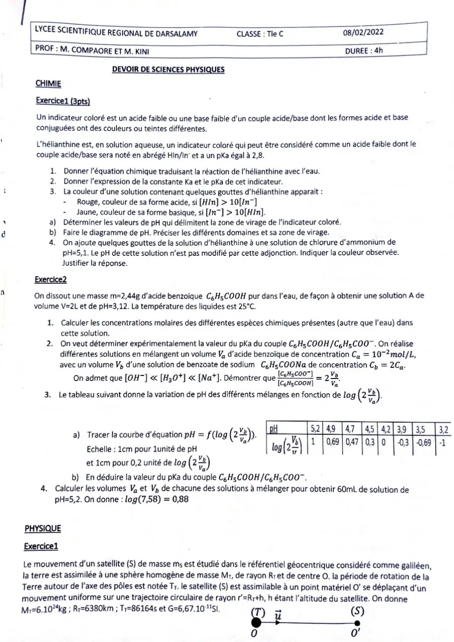 Page 8 — Sujets de PC