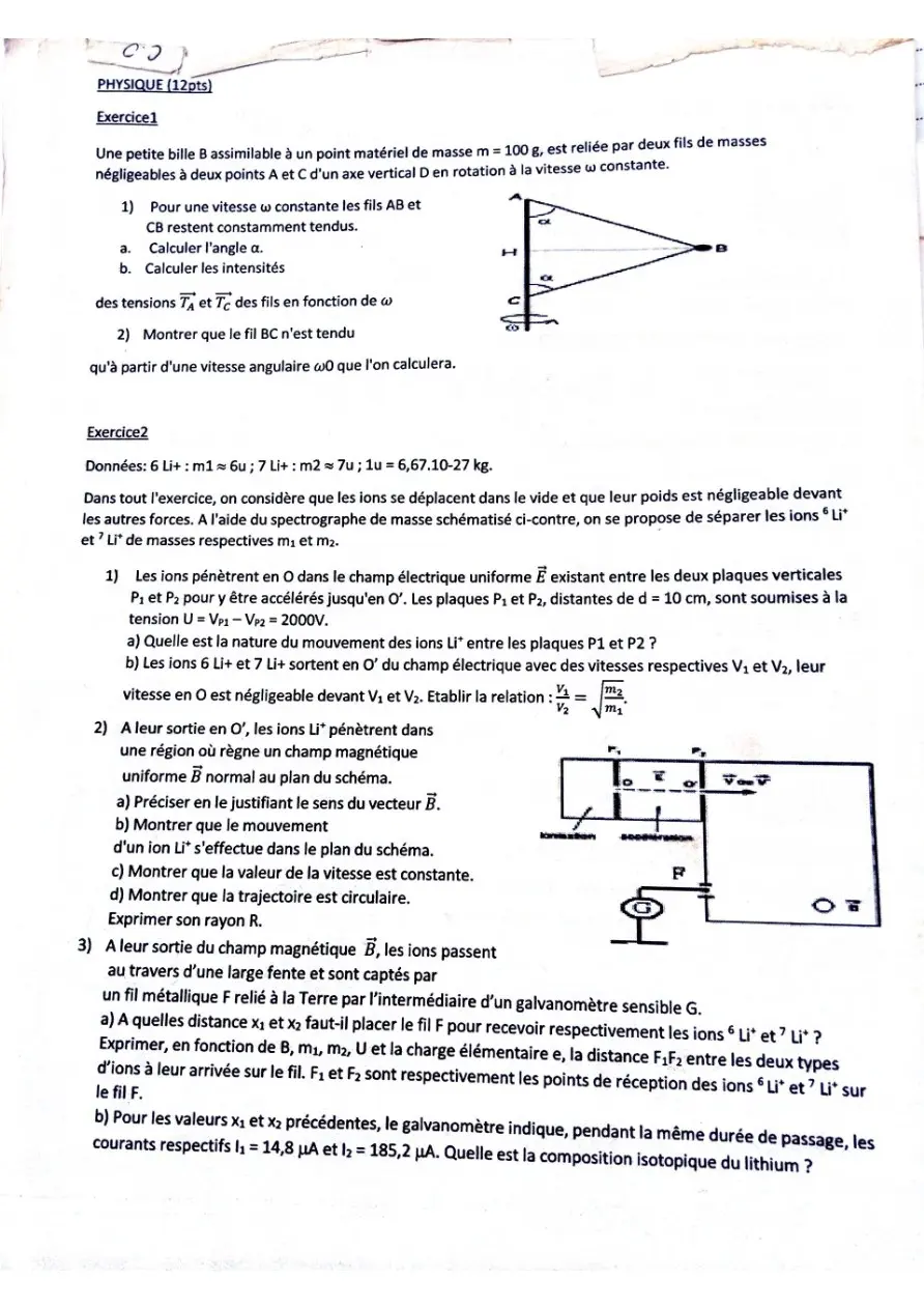 Page 12 — Sujets de PC