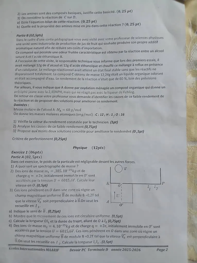 Page 2 — Devoir - PC - Tle D