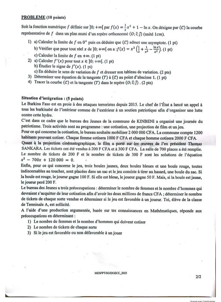 Page 2 — BAC 2025 série A
