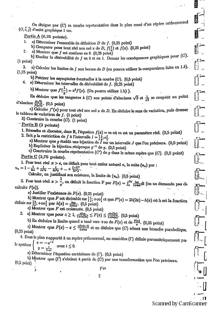 Page 4 — Recueille de sujet bac math c-d