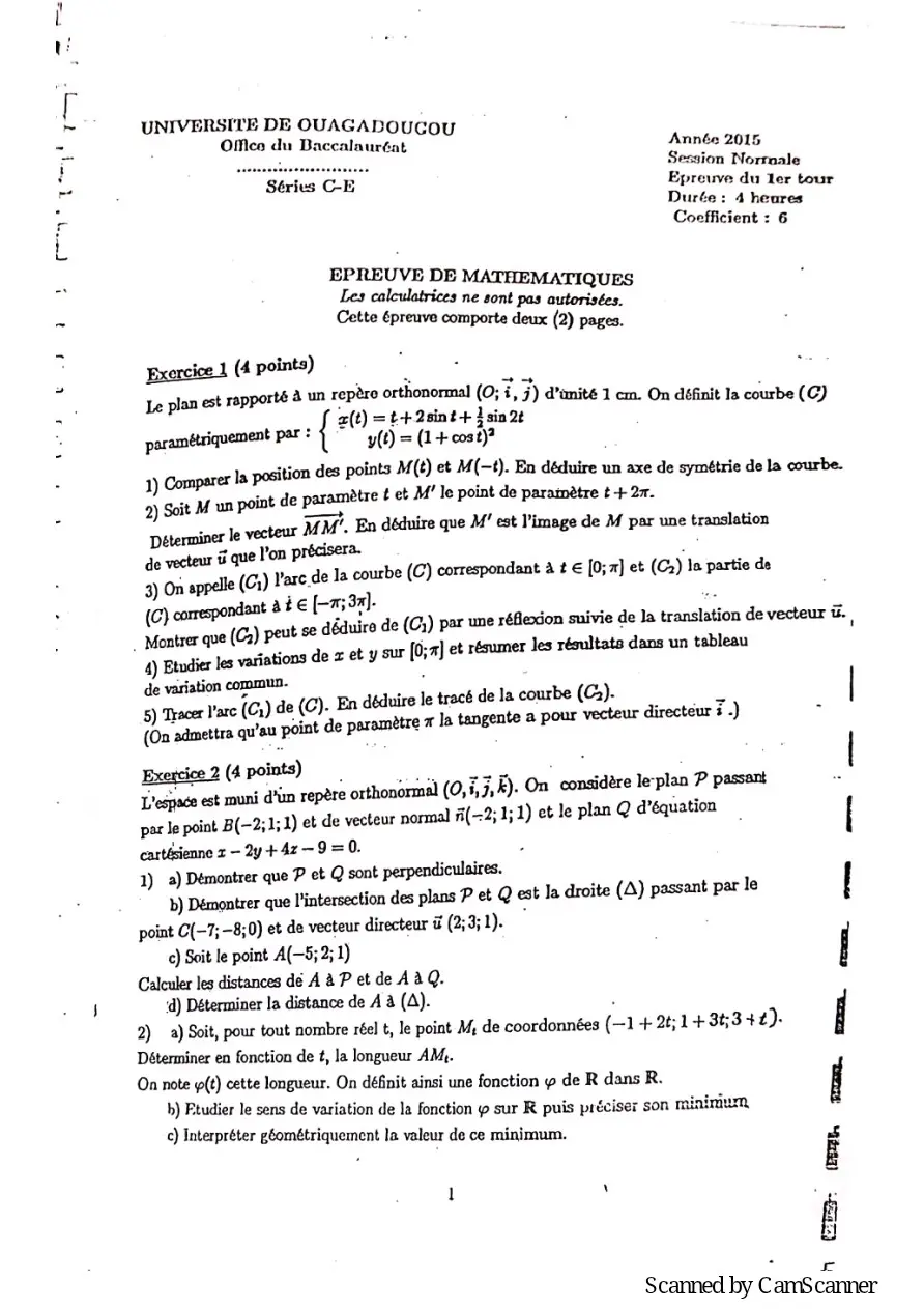 Page 9 — Recueille de sujet bac math c-d
