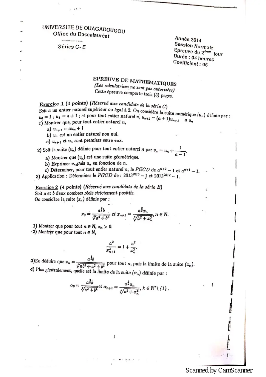 Page 13 — Recueille de sujet bac math c-d