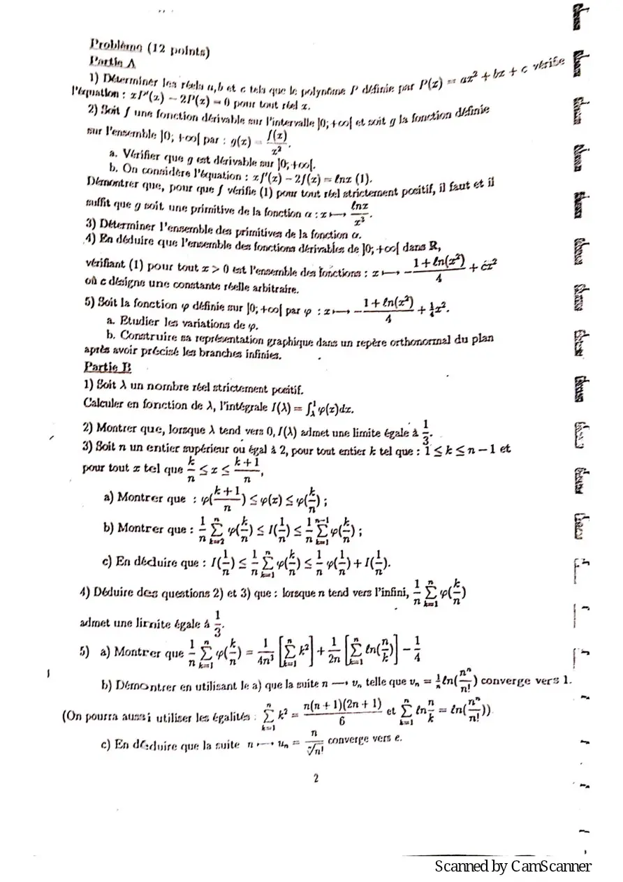 Page 12 — Recueille de sujet bac math c-d