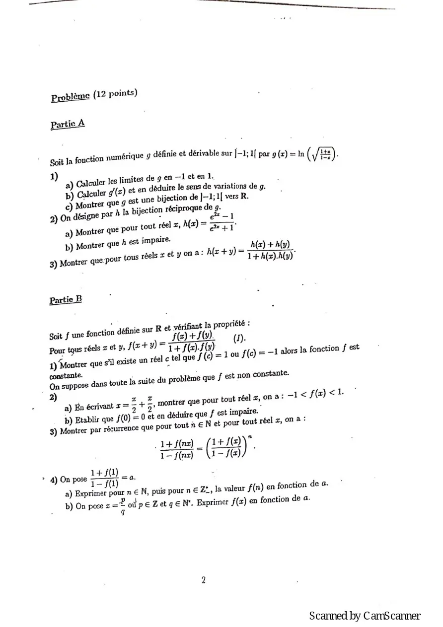 Page 14 — Recueille de sujet bac math c-d