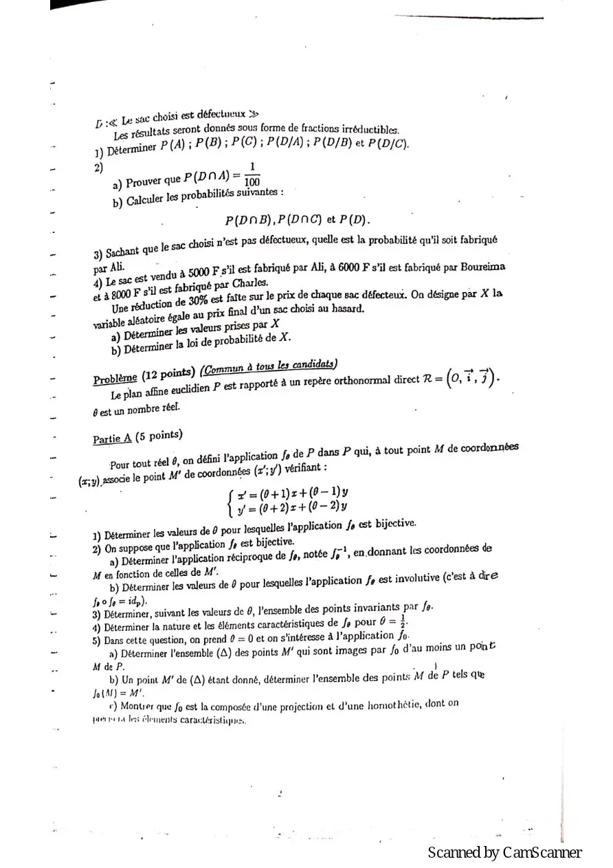 Page 27 — Recueille de sujet bac math c-d