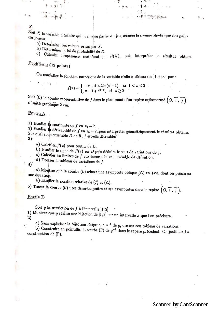 Page 33 — Recueille de sujet bac math c-d