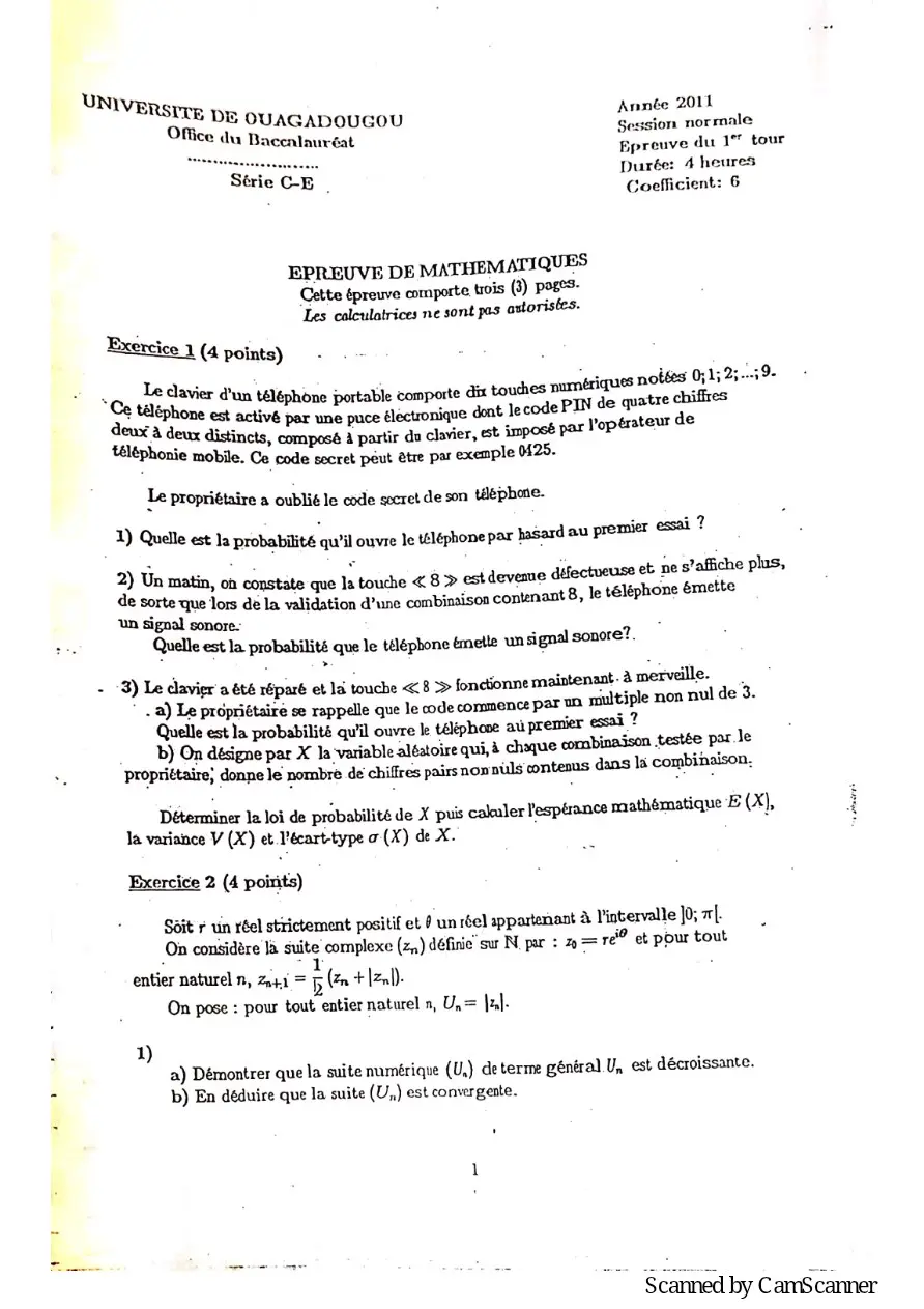 Page 32 — Recueille de sujet bac math c-d