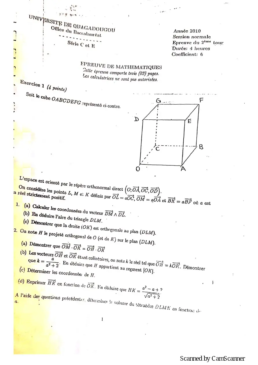 Page 41 — Recueille de sujet bac math c-d