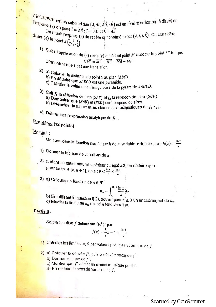 Page 48 — Recueille de sujet bac math c-d