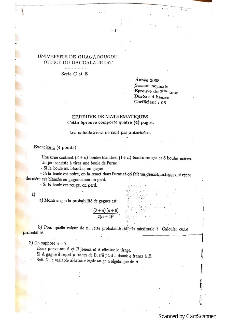 Page 50 — Recueille de sujet bac math c-d