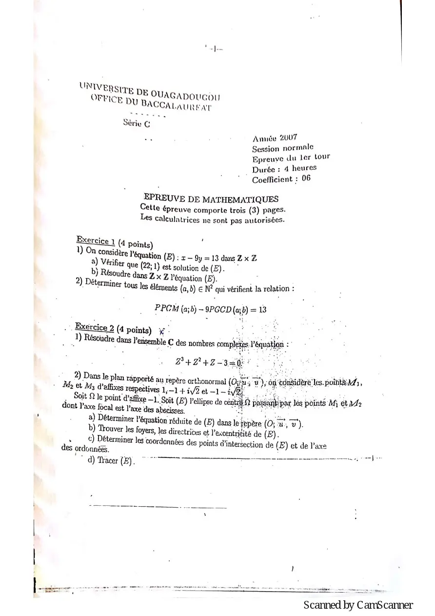 Page 68 — Recueille de sujet bac math c-d