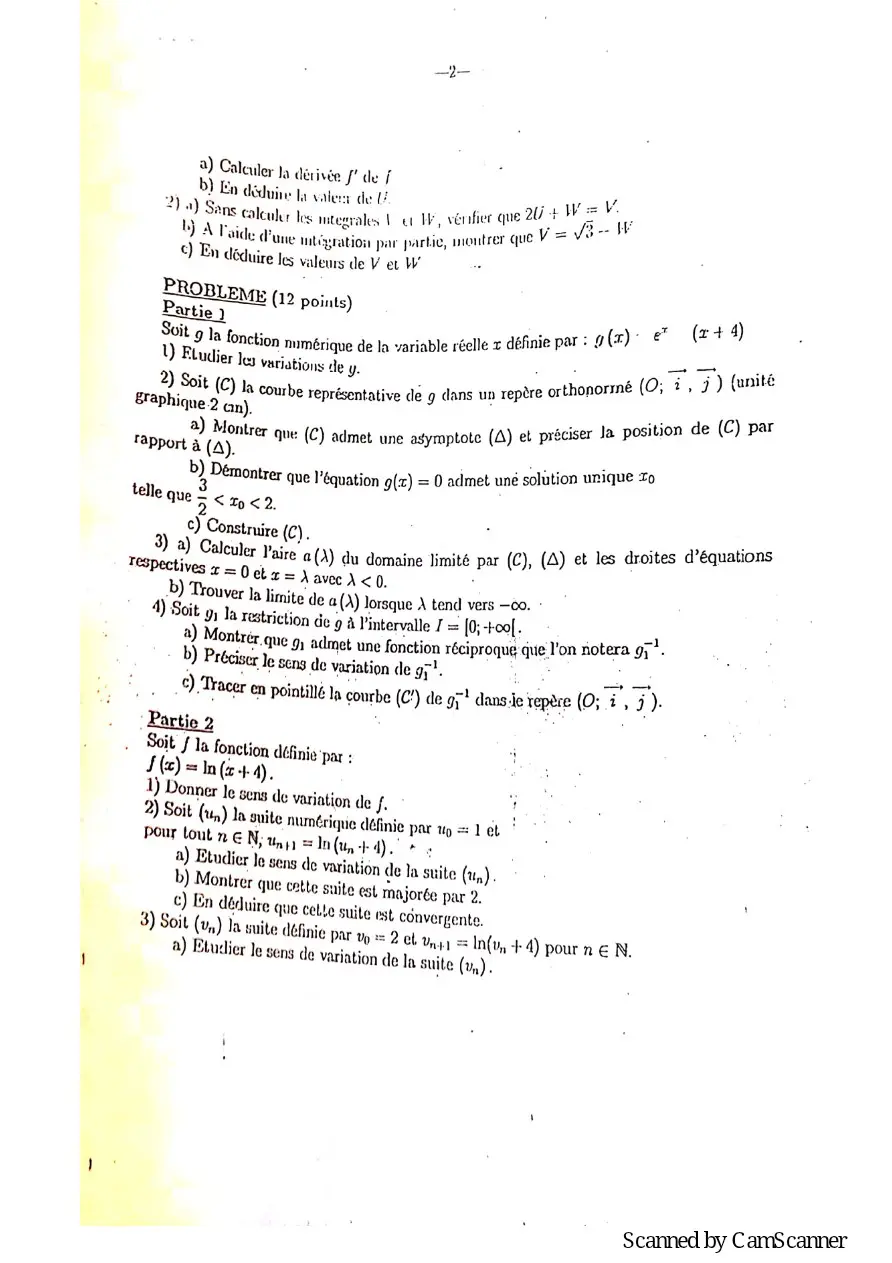 Page 75 — Recueille de sujet bac math c-d