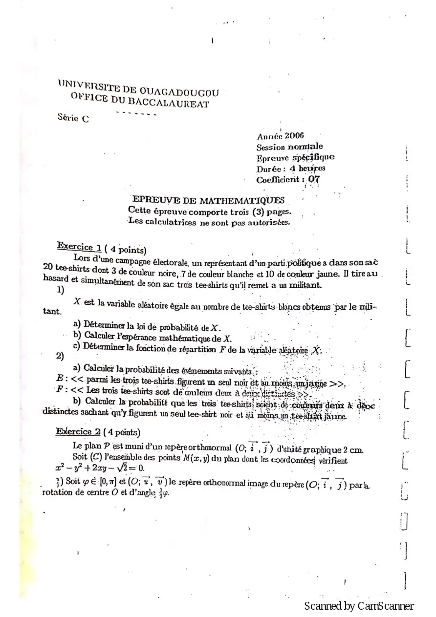 Page 77 — Recueille de sujet bac math c-d