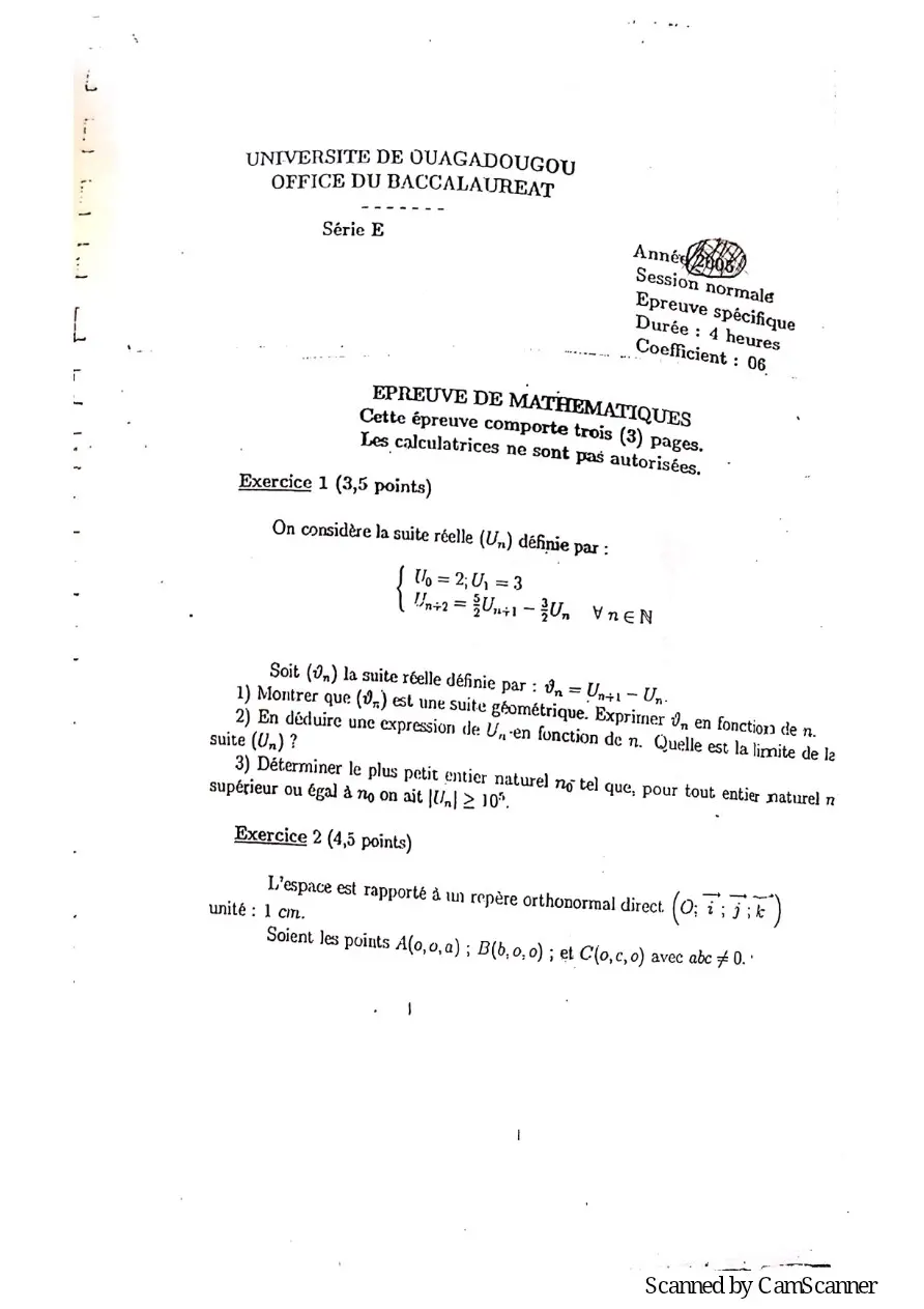 Page 83 — Recueille de sujet bac math c-d