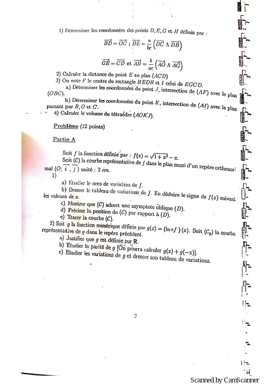 Page 84 — Recueille de sujet bac math c-d