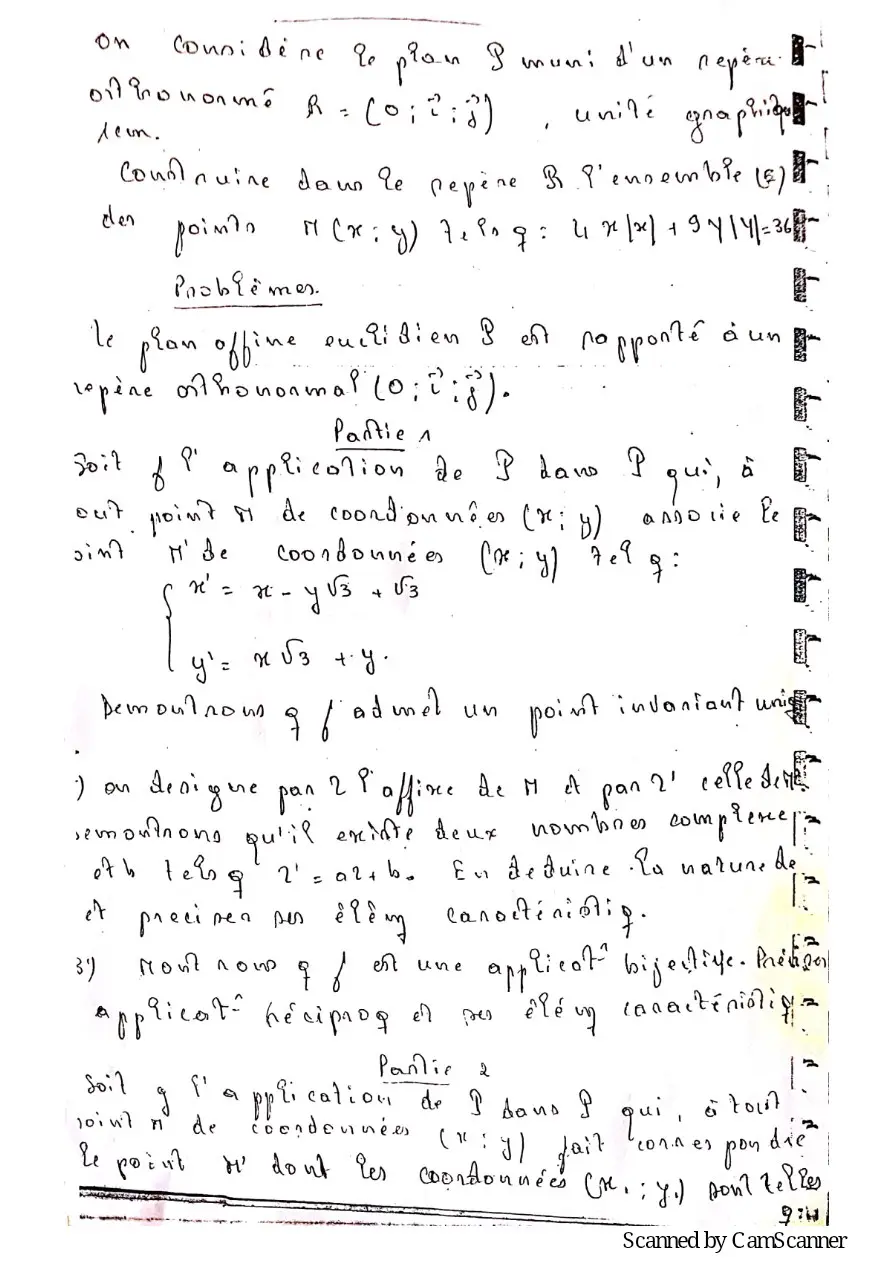 Page 101 — Recueille de sujet bac math c-d
