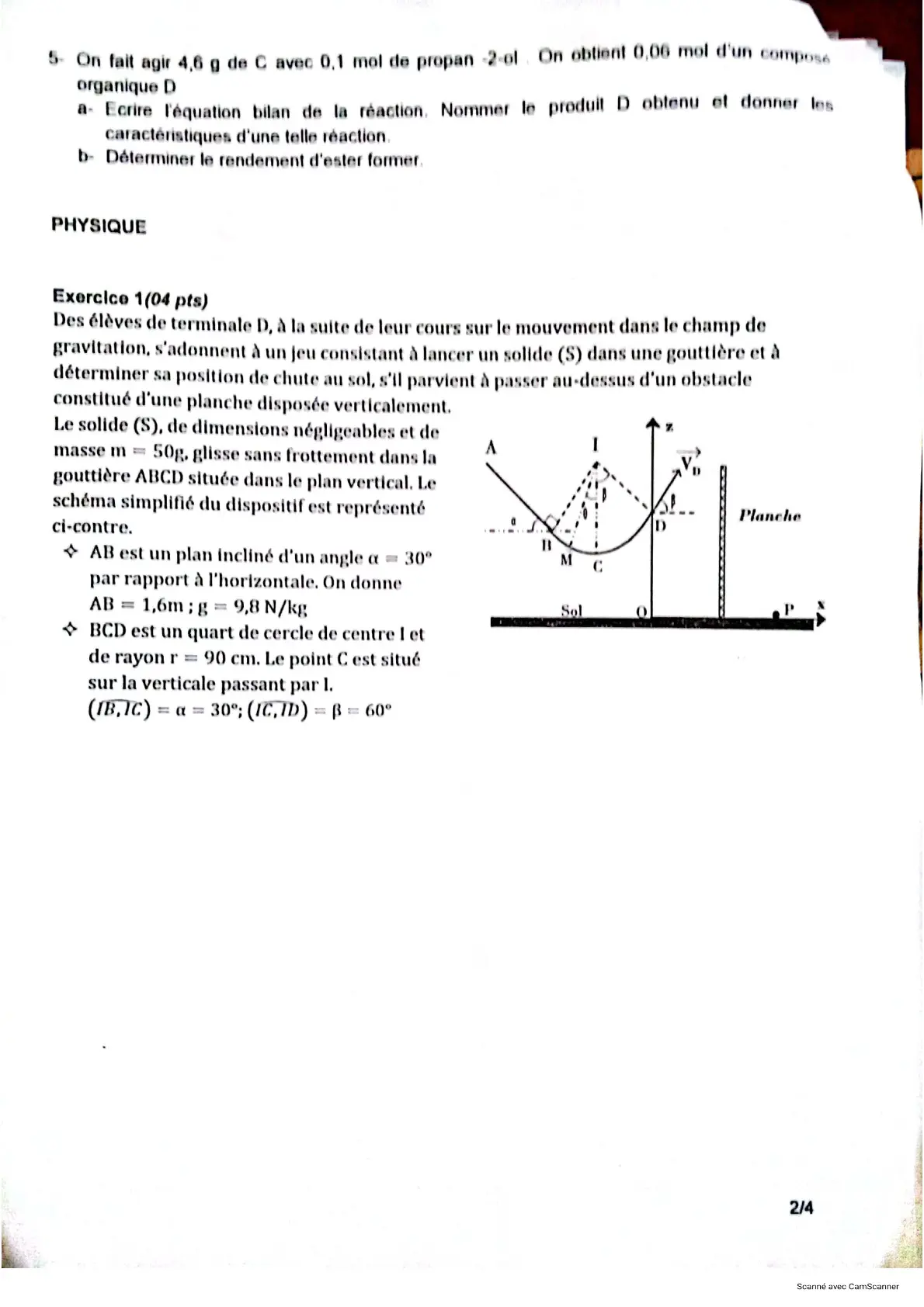 Page 2 — Bac blanc PMK 
