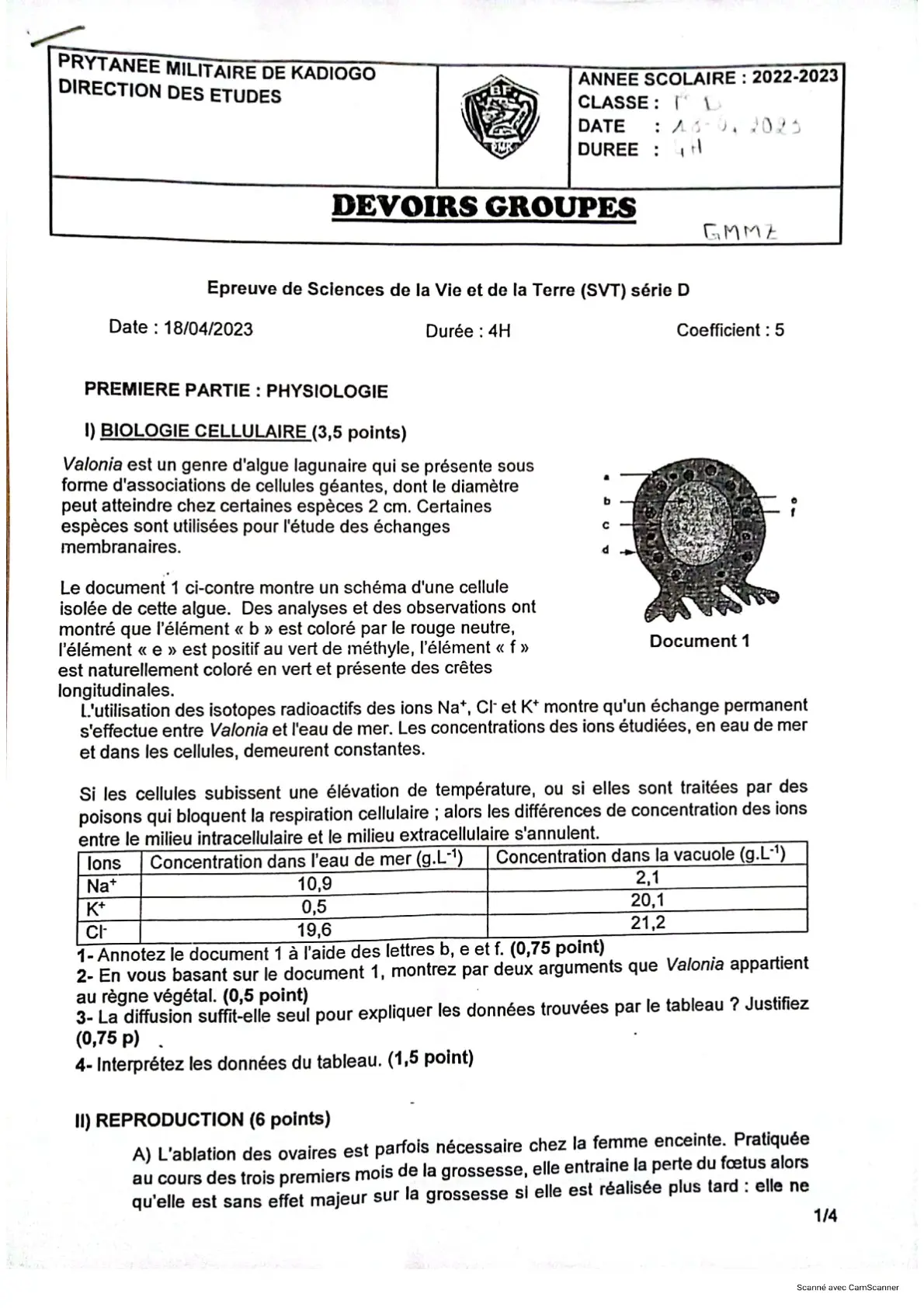 Page 4 — Bac blanc PMK 