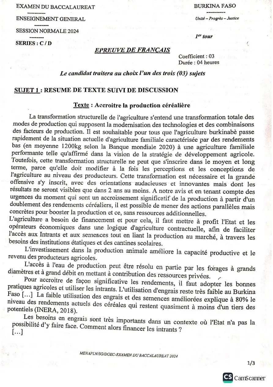 Page 16 — Devoir français 