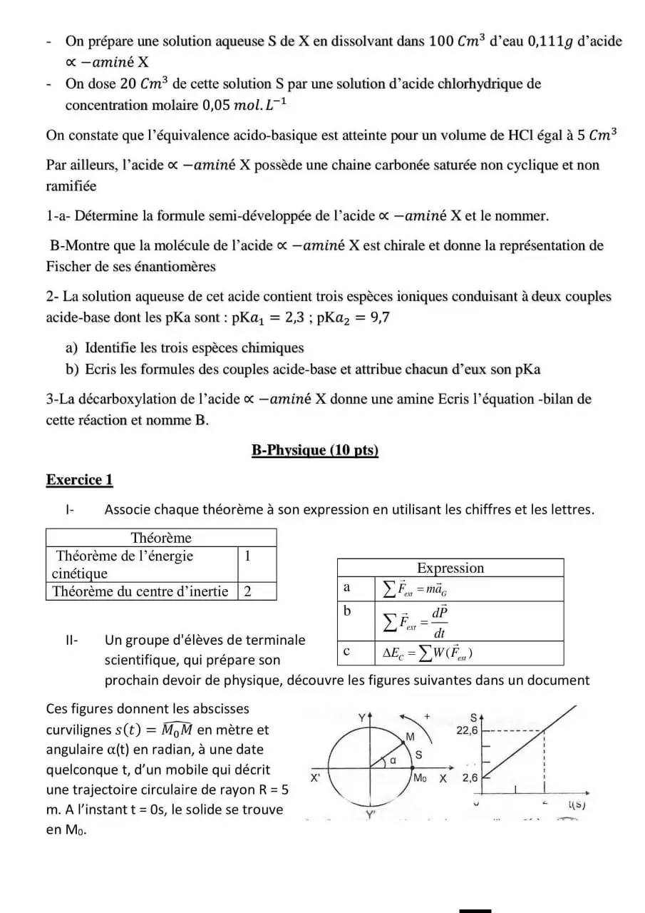 Page 2 — Sujet d'un devoir pc 3e trimestre 
