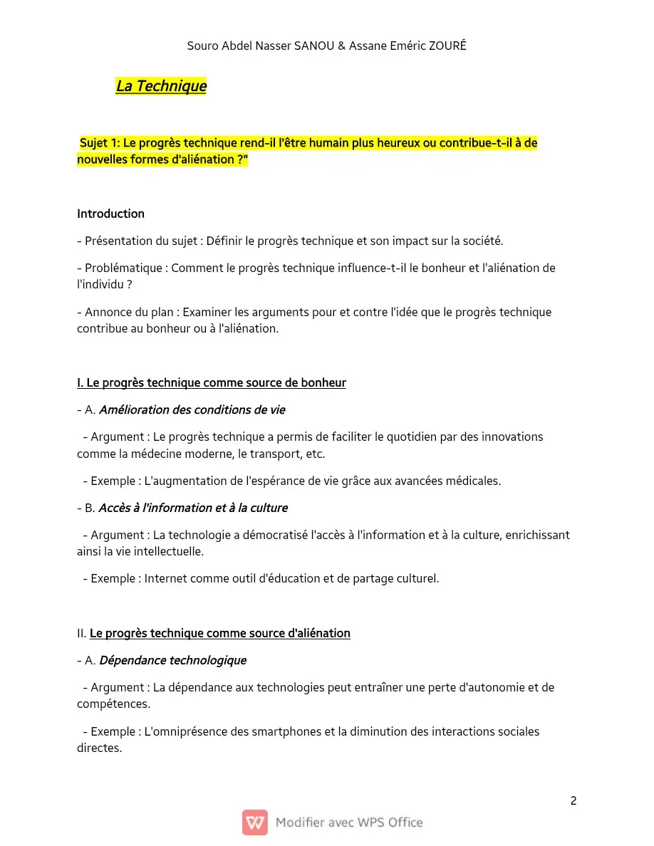 Page 2 — Sujets de dissertation de philosophie