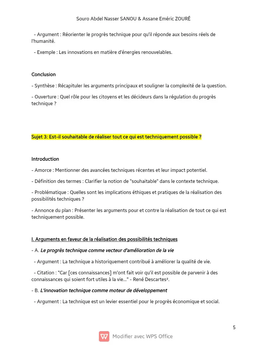 Page 5 — Sujets de dissertation de philosophie
