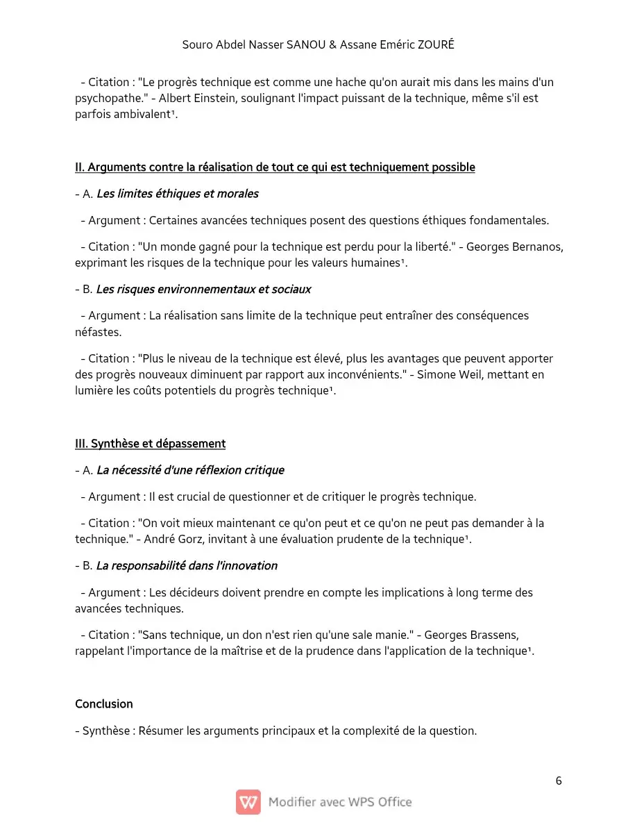 Page 6 — Sujets de dissertation de philosophie