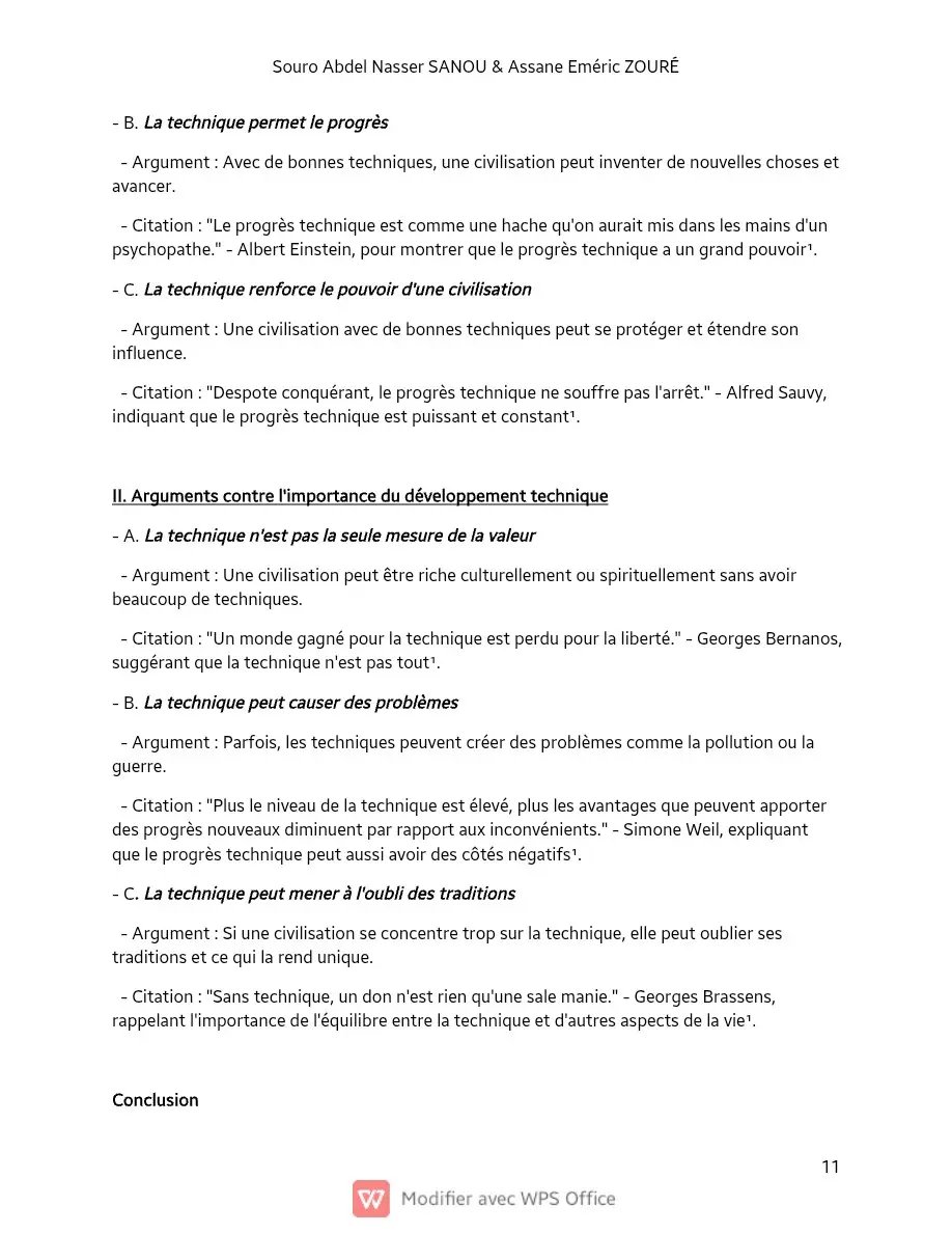 Page 11 — Sujets de dissertation de philosophie