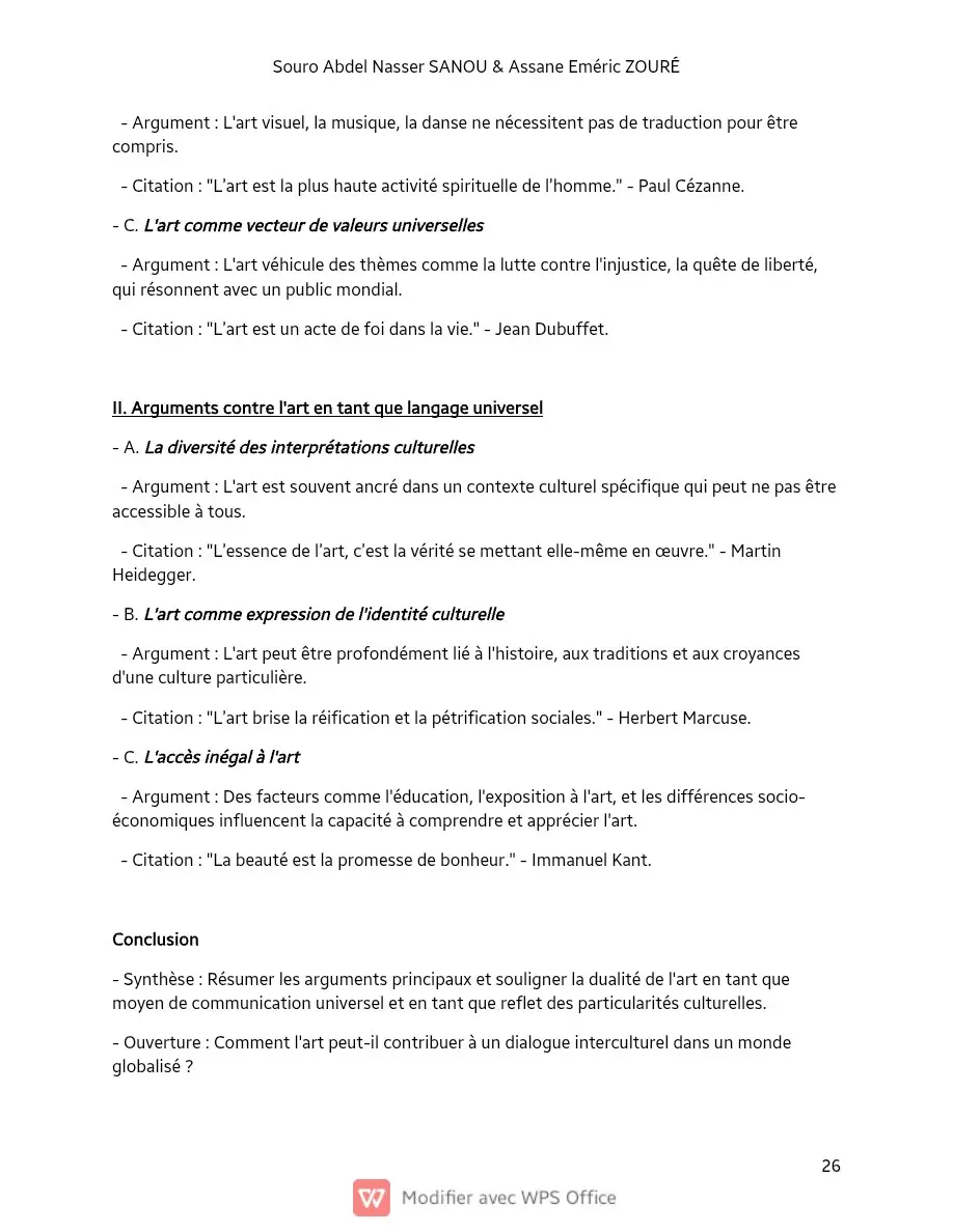 Page 26 — Sujets de dissertation de philosophie