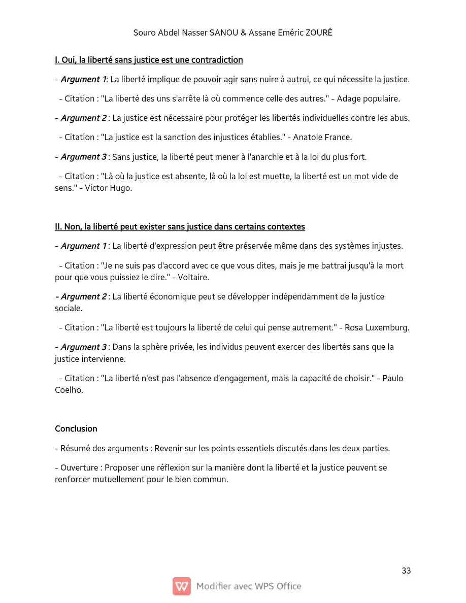 Page 33 — Sujets de dissertation de philosophie