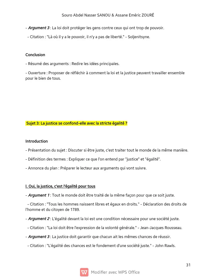 Page 31 — Sujets de dissertation de philosophie