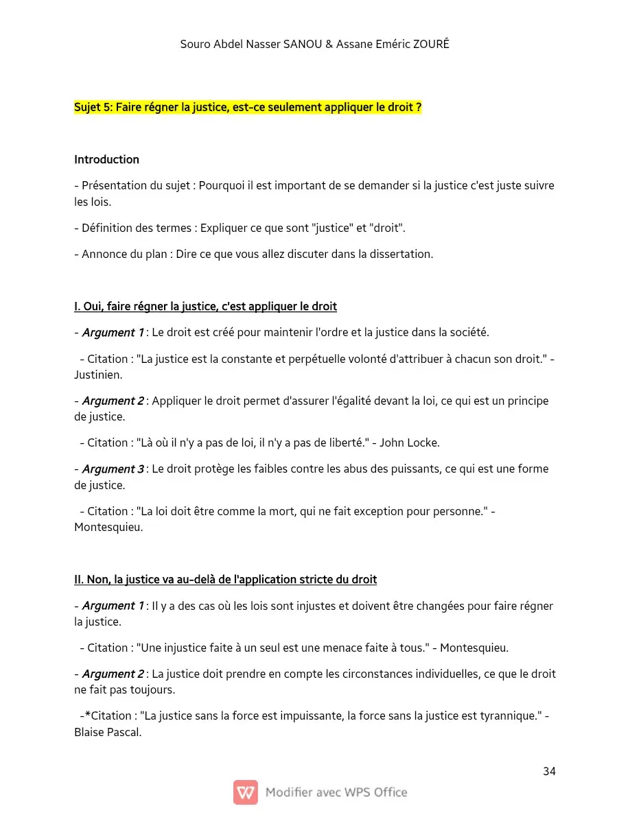 Page 34 — Sujets de dissertation de philosophie