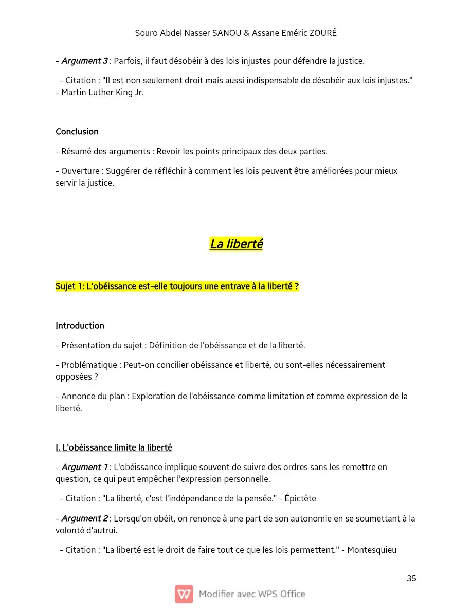 Page 35 — Sujets de dissertation de philosophie
