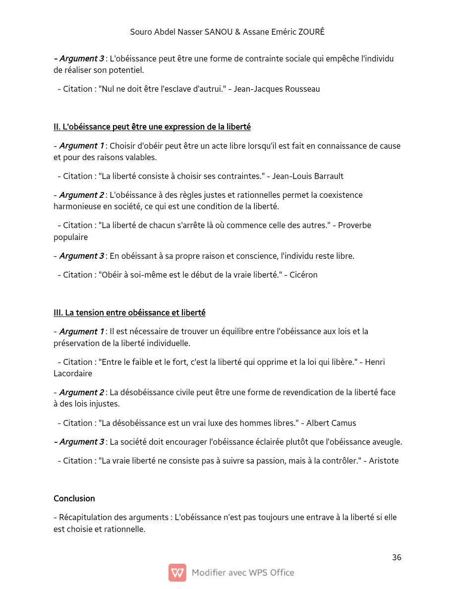 Page 36 — Sujets de dissertation de philosophie